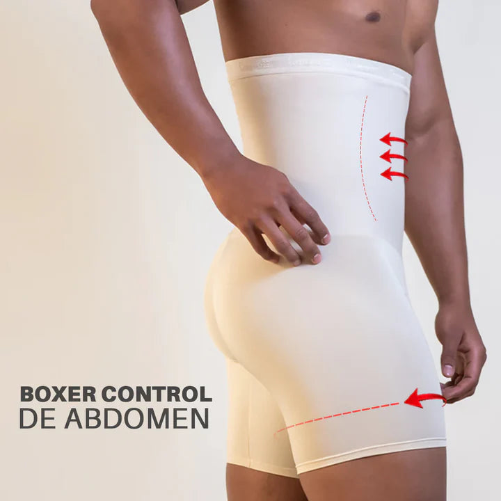 BÓXER CONTROL DE ABDOMEN PARA HOMBRES NEGRO