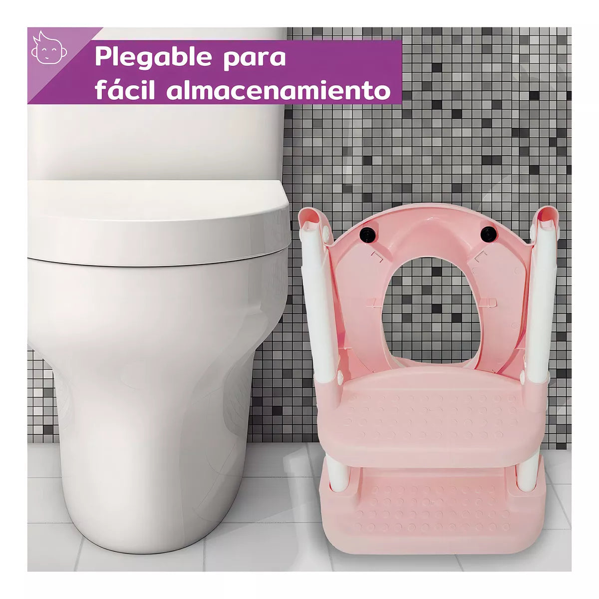 ESCALERA DE BAÑO PARA NIÑOS ~ PLEGABLE