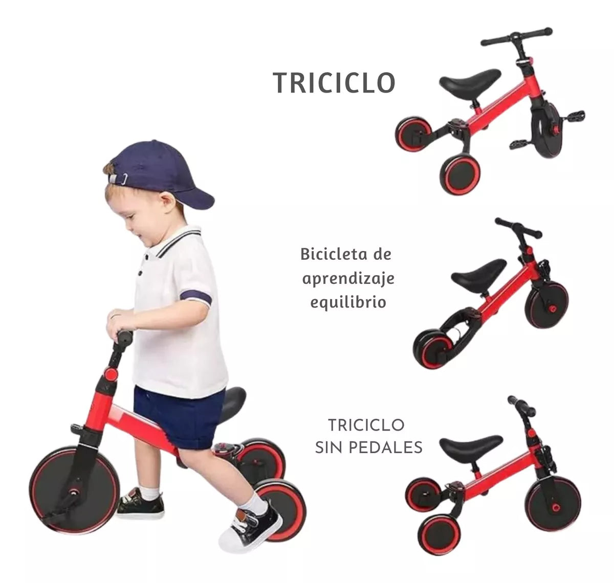 Bicicleta Aprendizaje 3 en 1